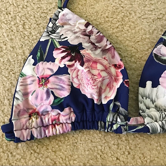 🆕🔥RACHEAL ROY:VERY CUTE-BLUE&FLORAL CHEEKINY 👙SNICH  BOTTOMS TO MAKE BOOTYPOP - Picture 2 of 14